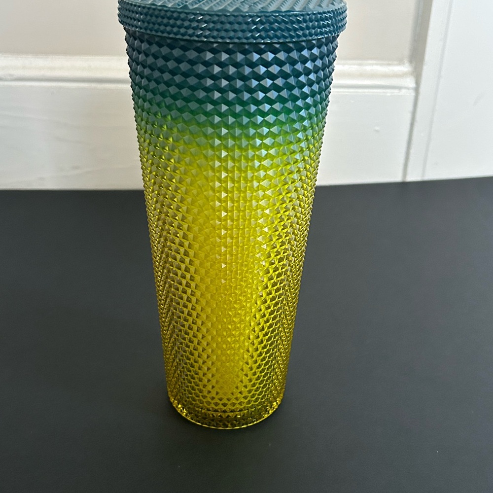 Starbucks Green and Yellow Tumbler - Picture 2 of 4